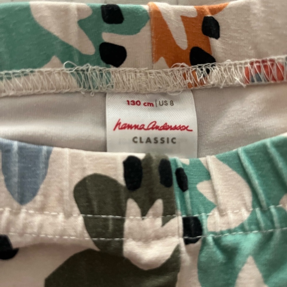 Hanna Andersson Classic Leggings Girls Size 8 *Flawed* - Picture 3 of 4